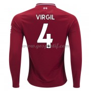 maillot de foot Premier League Liverpool 2018-19 Virgil van Dijk 4 maillot domicile manche longue